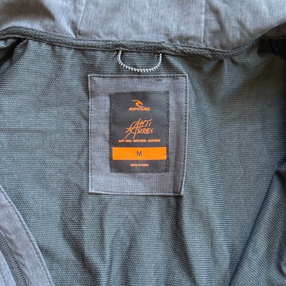 Rip Curl Men's Elite Anti Series Hooded Wind Breaker, Water Repellent Jacket | - Picture 2 of 3